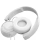 Наушники беспроводные накладные складные JBL T450BT, светло белые - фото № 4