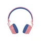 Наушники беспроводные накладные Rombica MySound BH-16, розовые / синие - фото № 2