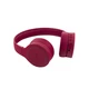 Наушники беспроводные накладные Rombica Mysound BH 08, бордовые - фото № 1