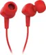 Наушники проводные внутриканальные, с микрофоном, JBL C100SIU, красные - фото № 2