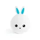 Ночник силиконовый Rombica LED Bunny, белый / голубой - фото № 1