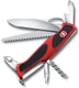 Нож Victorinox RangerGrip, чёрно-красный, 130 мм, 12 функций, в картонной коробке - фото № 1