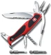 Нож Victorinox RangerGrip, чёрно-красный, 130 мм, 17 функций - фото № 1