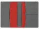 Обложка для паспорта с RFID защитой отделений для пластиковых карт Favor, красная - фото № 5