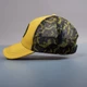 Образец бейсболки Custom Merch, 6 клиньев, желтый / черный - фото № 6