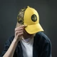 Образец бейсболки Custom Merch, 6 клиньев, желтый / черный - фото № 2
