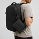 Органайзер для мелочей стеганый на молнии Superbag Bubble с креплением на кольцо-карабин, черный - фото № 5