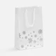 Пакет из бумаги Wintry, soft touch, белый  - фото № 1