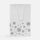 Пакет из бумаги Wintry, soft touch, белый  - фото № 2