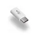 Переходник micro USB - Type C, Partner, белый - фото № 1