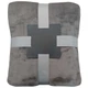 Плед Flannel, серый - фото № 1