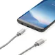 Кабель USB 3 в 1: micro USB / Lightning / Type C, XD Collection, плетеный, серый - фото № 4