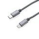 Кабель USB 3 в 1: micro USB / Lightning / Type C, XD Collection, плетеный, серый - фото № 5