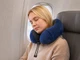 Подушка для путешествий с эффектом памяти Dream, темно-синяя / темно-серая - фото № 1