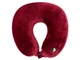 Подушка для путешествий с эффектом памяти Drowsy, бордовая - фото № 7