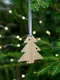 Подвеска деревянная Christmate, елочка, коричневая - фото № 4