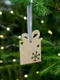 Подвеска деревянная Christmate, подарок, коричневая - фото № 4