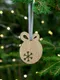 Подвеска деревянная Christmate, шар, коричневая - фото № 4