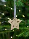 Подвеска деревянная Christmate, звезда, коричневая - фото № 4