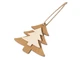 Подвеска деревянная на елку Firtree, бежевая - фото № 1
