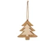 Подвеска деревянная на елку Firtree, бежевая - фото № 2