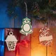 Подвеска деревянная «Новогодний фонарик», коричневая - фото № 2