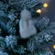 Подвеска на елку «Вьюшка», шапочка, белая - фото № 3