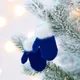 Подвеска на елку «Вьюшка», варежки, синяя - фото № 3