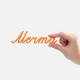 Подвеска Word «Мечта», 3D-печать на заказ, оранжевая - фото № 2
