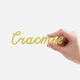 Подвеска Word «Счастье», 3D-печать на заказ, желтая - фото № 2