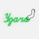 Подвеска Word «Удача», 3D-печать на заказ, зеленая - фото № 3