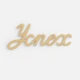 Подвеска Word «Успех», 3D-печать на заказ, желтая - фото № 1