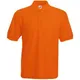 Поло мужское Fruit of the Loom Pocket Polo 180, оранжевое - фото № 1
