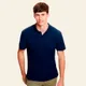 Поло мужское Original Polo из хлопка, 185 г/м², черное - фото № 4