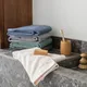 Полотенце банное хлопковое Ukiyo Sakura, 500 г/м², 70x140 см, серое - фото № 6