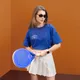 Ракетка для игры в падел-теннис Summer Club в чехле, синяя / белая - фото № 3