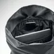 Рюкзак из полиэстера с застежкой rolltop, черный - фото № 3