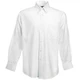 Рубашка мужская Fruit of the Loom Long Sleeve Oxford Shirt, белая - фото № 1