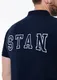 Рубашка поло хлопковая Stan 05, 200 гр/м2, темно-синяя - фото № 11