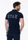 Рубашка поло хлопковая Stan 05, 200 гр/м2, темно-синяя - фото № 15