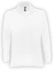 Рубашка поло с длинным рукавом мужская Sol's Star 170, белая - фото № 1