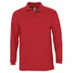 Рубашка поло с длинным рукавом мужская Sol's Winter II 210, красная - фото № 1