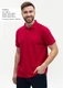 Рубашка поло мужская Stan 04, бордовая - фото № 4