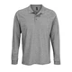 Рубашка поло с длинным рукавом Sol's Prime LSL, серая - фото № 1