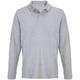 Рубашка поло унисекс с длинным рукавом Sol's Pacific LSL, серый меланж - фото № 1