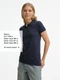 Рубашка поло женская Sol's Brandy Women, темно-синяя / белая - фото № 4