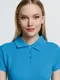 Рубашка поло женская Molti Virma Premium Lady, бирюзовая - фото № 9