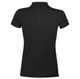Рубашка поло женская Sol's Portland Women 200, черная - фото № 2