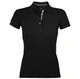 Рубашка поло женская Sol's Portland Women 200, черная - фото № 1