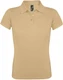 Рубашка поло женская Sol's Prime Women 200, бежевая - фото № 1